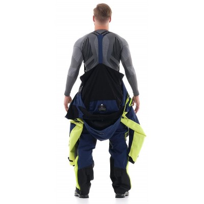 Комбинезон для снегохода и сноуборда Dragonfly Extreme Blue-Yellow Fluo 2020