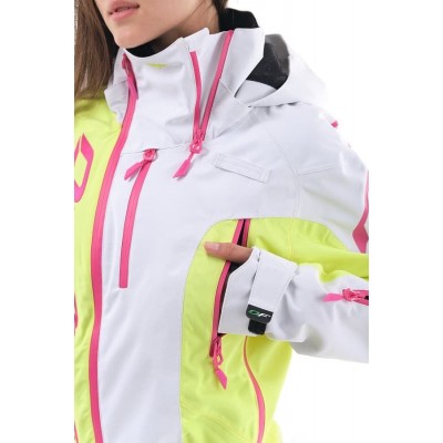 Комбинезон для снегохода и сноуборда Dragonfly Extreme Woman Yellow-White 2020