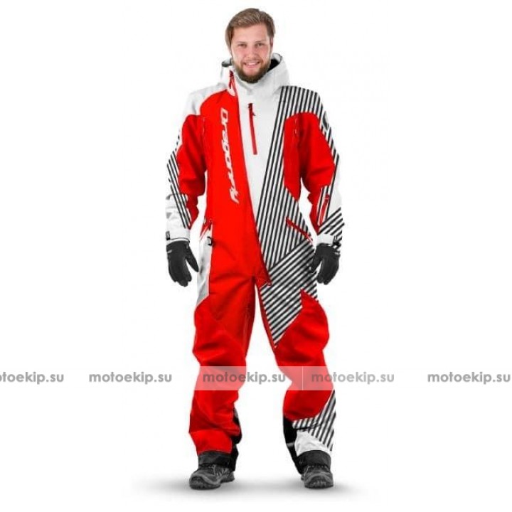 Комбинезон лыжный/сноубордический Dragonfly SKI Premium MAN RED&WHITE 2020