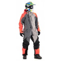 Комбинезон для снегохода и сноуборда Dragonfly Extreme Orange-Grey 2020