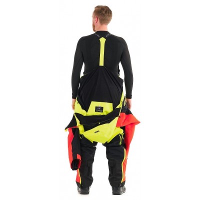 Комбинезон для снегохода и сноуборда Dragonfly Extreme Red-Yellow Fluo 2020