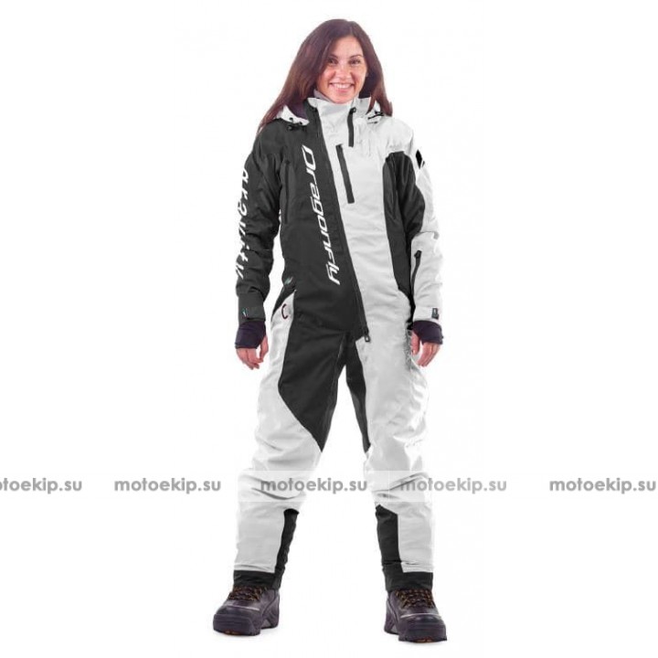 Комбинезон лыжный/сноубордический Dragonfly SKI Premium WOMAN BLACK&WHITE 2020