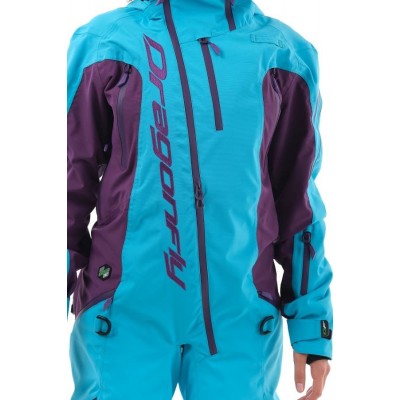Комбинезон для снегохода и сноуборда Dragonfly Extreme Woman Blue-Purple 2020