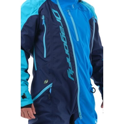 Комбинезон для снегохода и сноуборда Dragonfly Extreme Blue-Fluo 2020