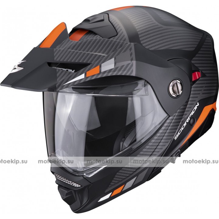 Шлем эндуро Scorpion ADX-2 Camino Черный матовый/Оранжевый