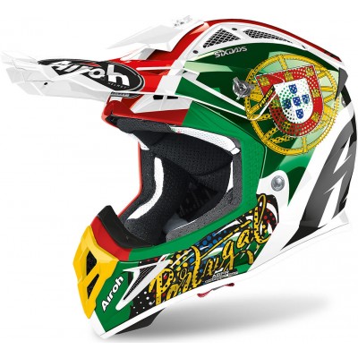 Шлем кроссовый Airoh Aviator 2.3 Six Days Portugal Limited Edition