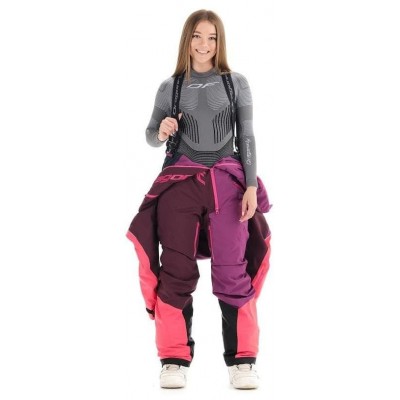 Комбинезон лыжный/сноубордический Dragonfly SKI Premium WOMAN PURPLE&BROWN 2020