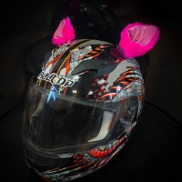 Ушки на шлем "Мотоушки Pink cat"