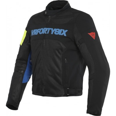 Dainese VR46 Grid Air Tex Перфорированный мотоцикл Текстиль куртка