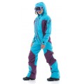 Комбинезон для снегохода и сноуборда Dragonfly Extreme Woman Blue-Purple 2020