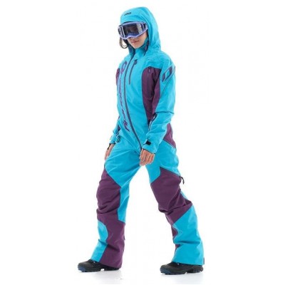 Комбинезон для снегохода и сноуборда Dragonfly Extreme Woman Blue-Purple 2020