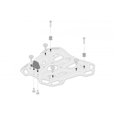 Комплект Адаптера SW-Motech для ADVENTURE-RACK - Black. Для Гиви/Каппа Моноки.