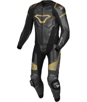 Macna Tronniq перфорированный двухсекционный кожаный костюм мотоцикла