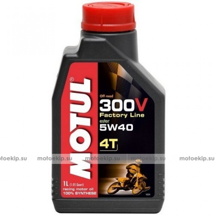 Моторное масло MOTUL 300V 4T FL ROAD RACING 5W40 1л 104112