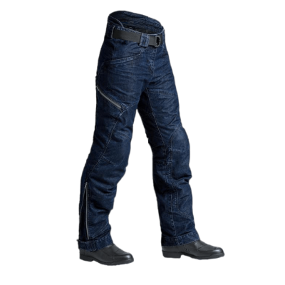 EF56 Мотоштаны джинсовые CITY ZEN , муж., Comfort fit, CORDURA, Синий, Rinsed wash