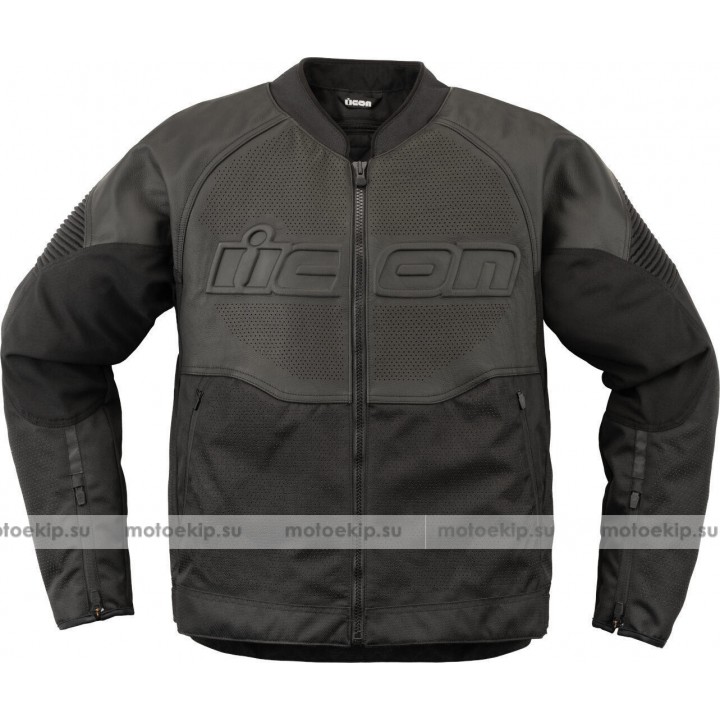 Icon Overlord3 перфорированная мотоциклетная кожа / текстильная куртка