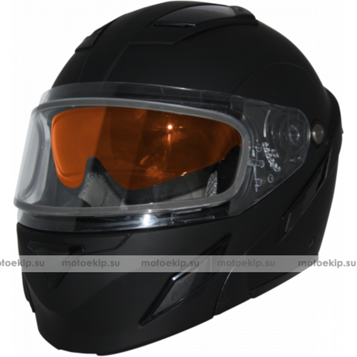 Шлем снегоходный ZOX Brigade, стекло с электроподогревом, мат.