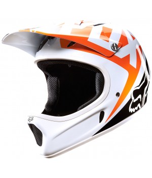 Шлем FOX Rampage Race White Orange