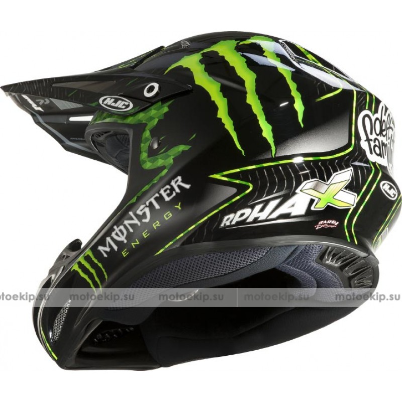 Casco cross monster energy sale