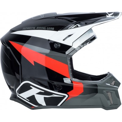 Шлем снегоходный Klim F3 Cross Red Lightning