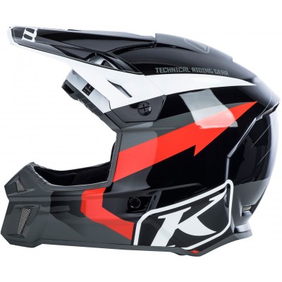 Шлем снегоходный Klim F3 Cross Red Lightning