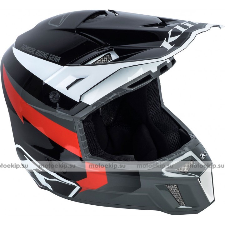 Шлем снегоходный Klim F3 Cross Red Lightning