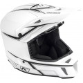 Шлем снегоходный Klim F3 Cross White Black Pinstripes Шлем снегоходный Klim F3 Cross White Black Pinstripes