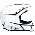 Шлем снегоходный Klim F3 Cross White Black Pinstripes