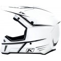 Шлем снегоходный Klim F3 Cross White Black Pinstripes