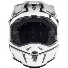 Шлем снегоходный Klim F3 Cross White Black Pinstripes
