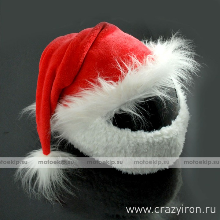 Чехол на шлем Колпак Деда Мороза