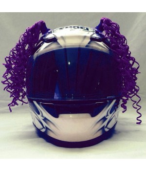 Косички на шлем фиолетовые WAVE LIGHT