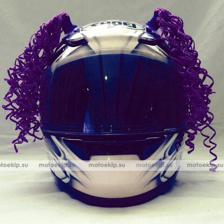 Косички на шлем фиолетовые WAVE LIGHT