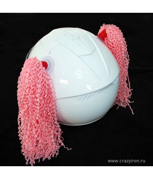 Косички на шлем розовые WAVE