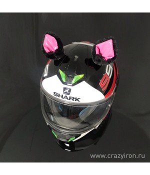 Ушки на шлем "Мотоушки Black pink"