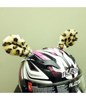 Ушки на шлем "Мотоушки леопардовые"
