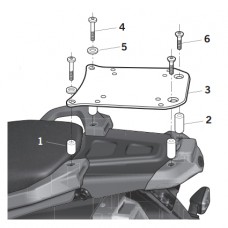 SHAD Крепление центрального кофра TENERE XT 660 Z 08-12