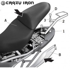 SHAD Крепление кофра KAWASAKI Versys 650 07-09