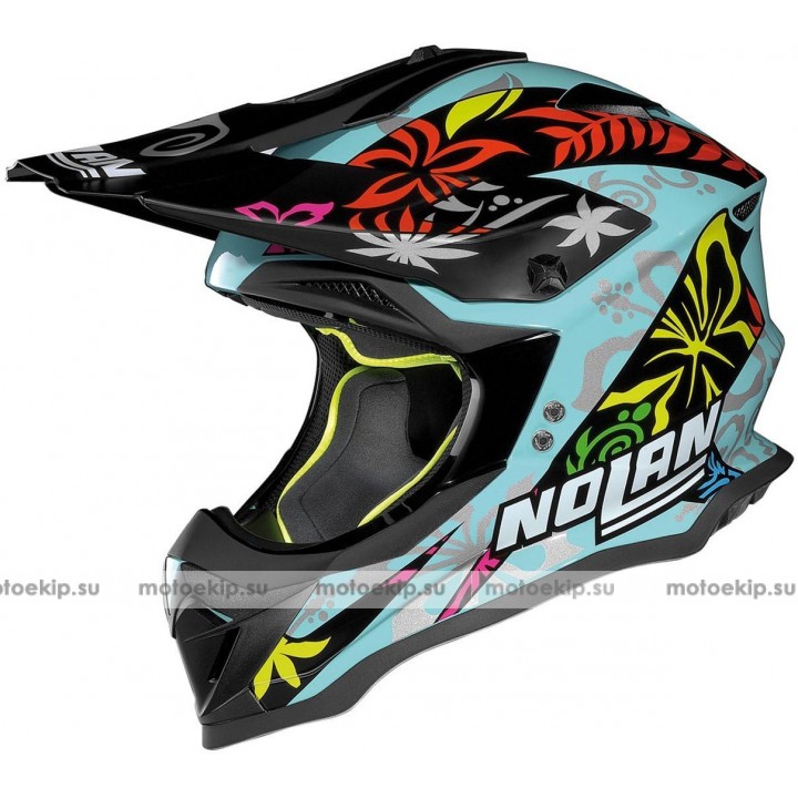 Шлем кроссовый Nolan N53 Petrucci Practice Replica
