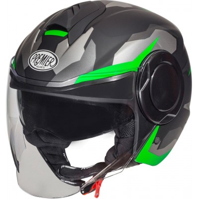 Шлем открытый Premier Cool BM Зеленые Fluo