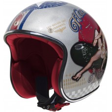 Шлем открытый Premier Le Petit Pin Up Old Silver