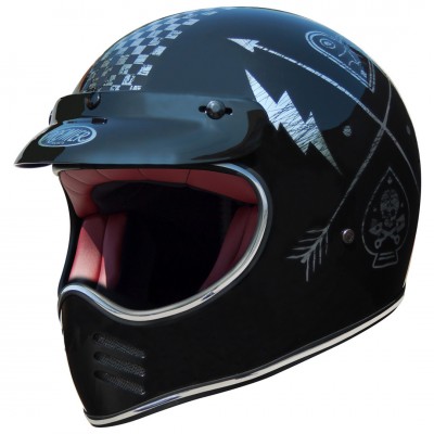 Шлем Premier Trophy MX NX Silver Chromed