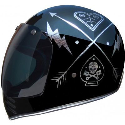 Шлем Premier Trophy MX NX Silver Chromed