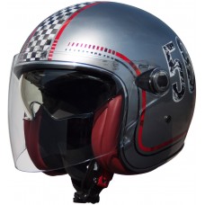Шлем открытый Premier FL Silver Chromed