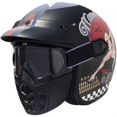 Шлем открытый Premier Vintage Mask Pin Up 9BM