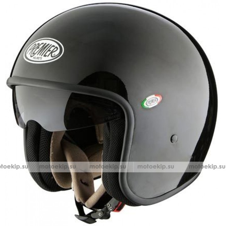 Premier Vintage Black Jet Helmet