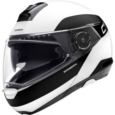 Шлем модуляр Schuberth C4 Pro Fragment Белый/Черный