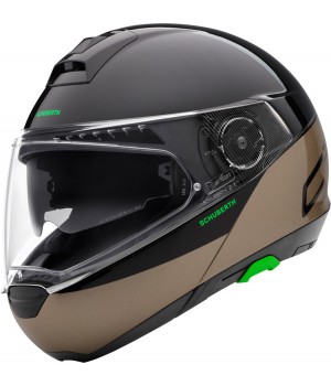 Шлем модуляр Schuberth C4 Pro Swipe Черный/Коричневый