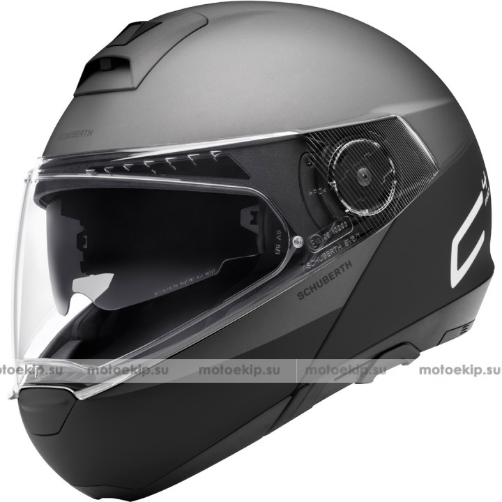Шлем модуляр Schuberth C4 Pro Swipe Черный/Серый