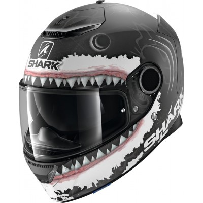 Шлем интеграл Shark Spartan Replica Lorenzo White Shark Mat